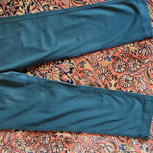 J. Crew High Rise Girlfriend Chino 4 Dark Teal - Picture 8 of 14